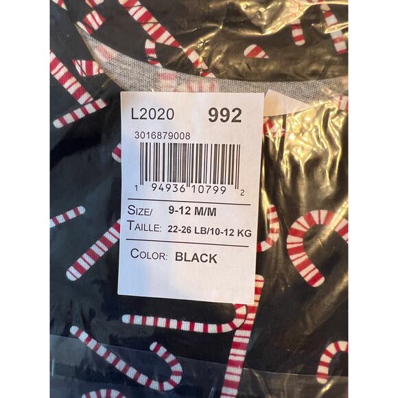**NWT Children's Place Black W/Candy Cane Christmas Skater Dress - - Picture 5 of 9